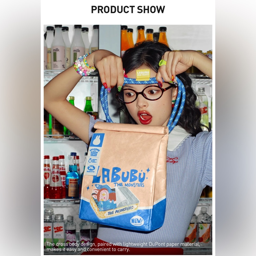 LABUBU THE MONSTERS Wacky Mart Series-Messenger Bag By POP MART - Picture 11 of 14